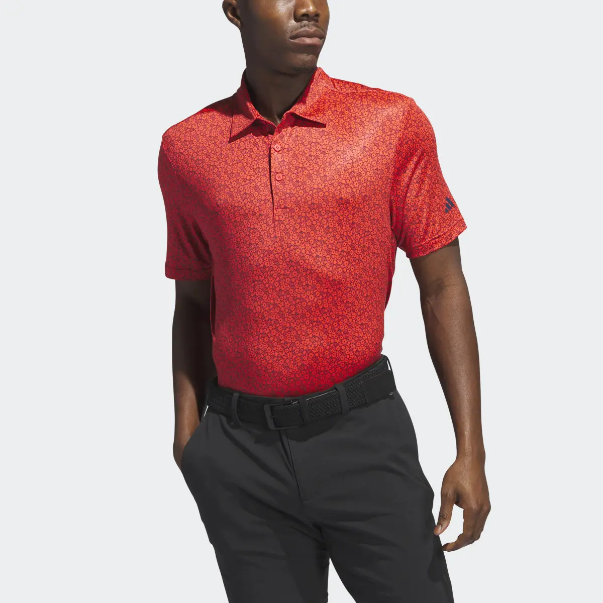 Adidas Ultimate365 Allover Print Golf Polo Shirt. 1