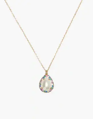 Brilliant Statements Pavé Halo Mini Pendant