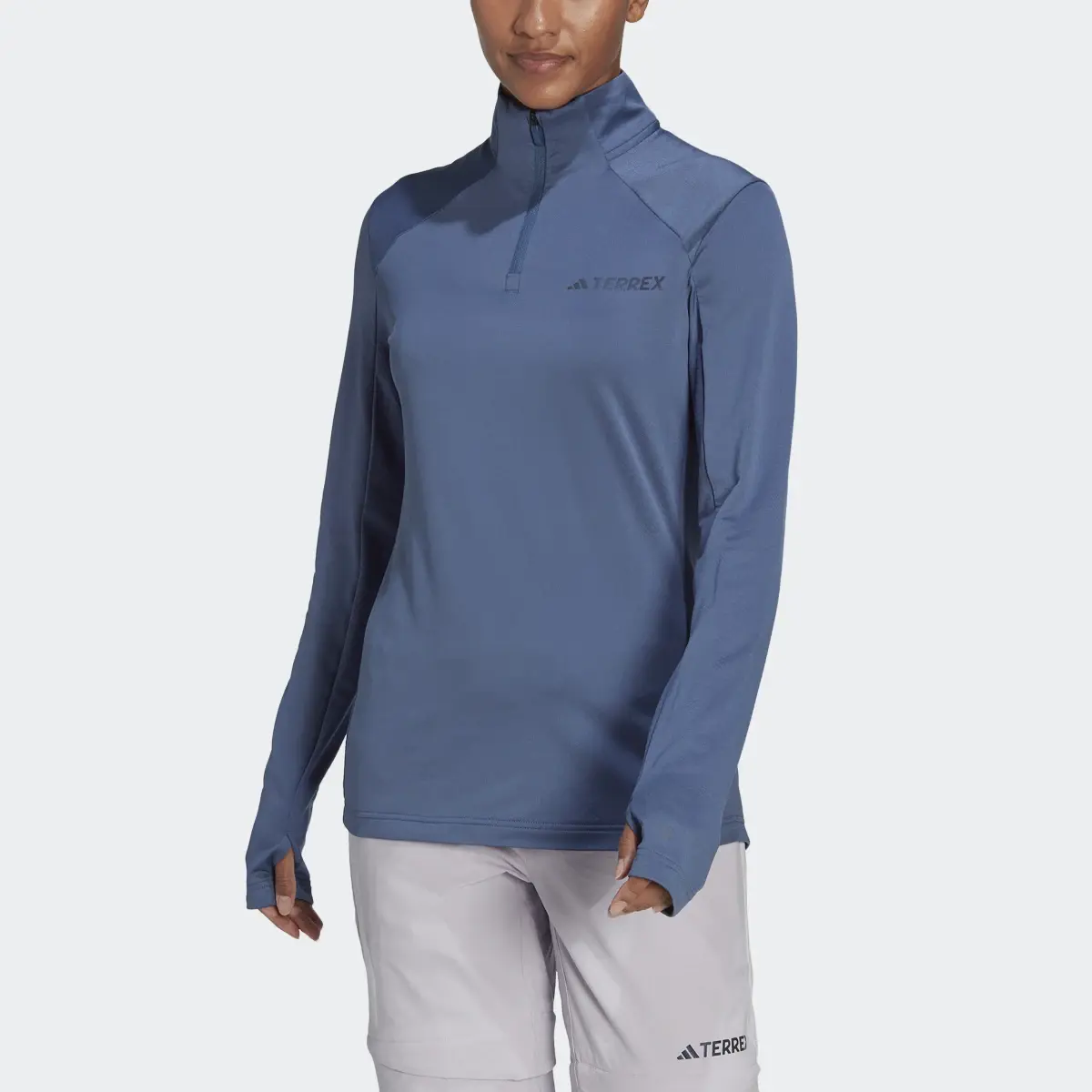 Adidas Sweat-shirt à 1/2 zip en molleton Terrex Multi. 1