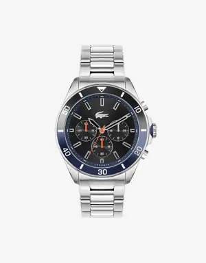 Relógio Tiebreaker Chrono – Preto com pulseira de aço inoxidável