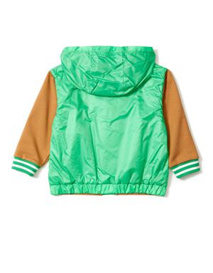 Yeşil Kapüşonlu Erkek Çocuk Sweatshirt