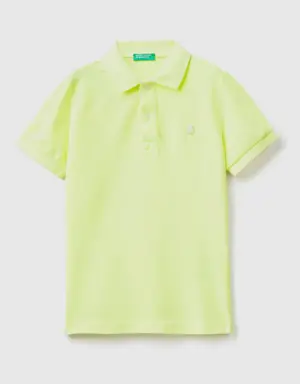 neon polo in organic cotton