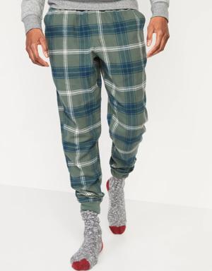 Old Navy Matching Printed Flannel Jogger Pajama Pants for Men multi