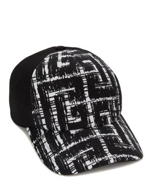 Siyah Beyaz Logolu Erkek Şapka
