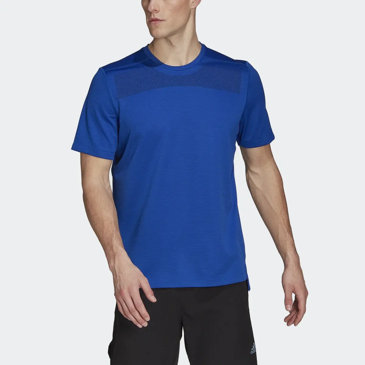 Adidas Workout Front Rack Impact Print Tee. 1