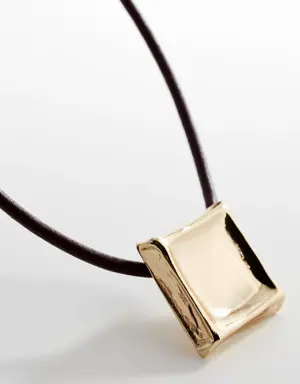 Leather cord necklace