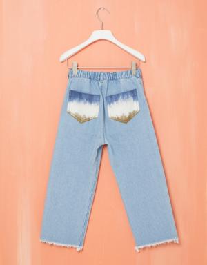 Blue Jeans with Pocket Detail