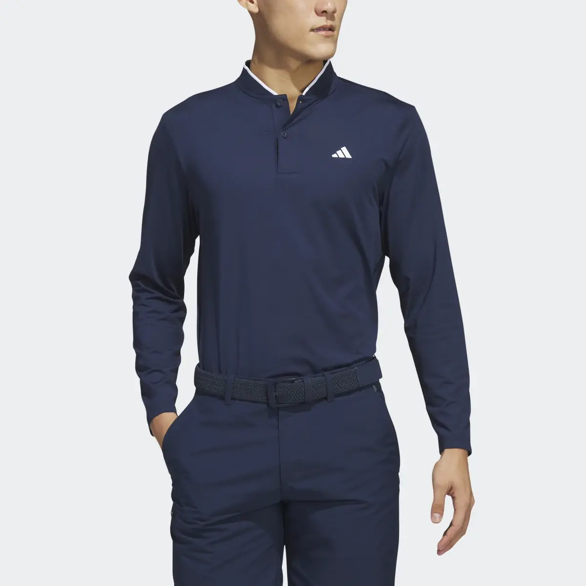 Adidas Long Sleeve Polo Shirt. 1