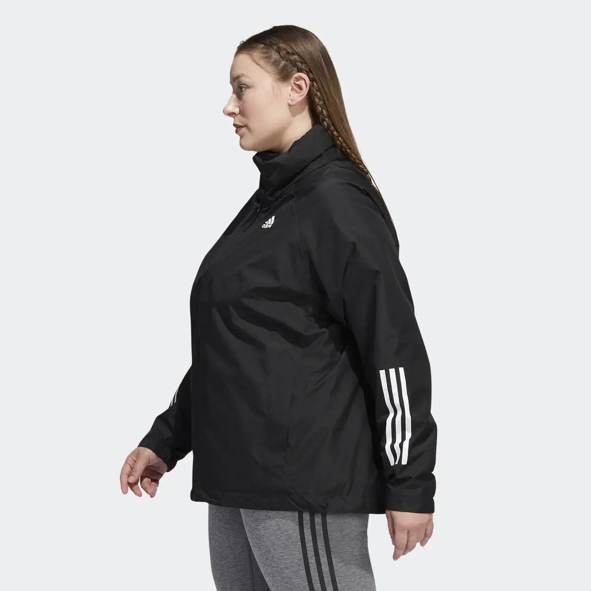 Adidas Casaco RAIN.RDY 3-STRIPES BSC (Plus Size). 3