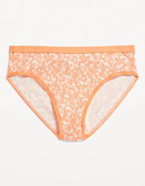 High-Waisted Bikini Underwear for Women orange