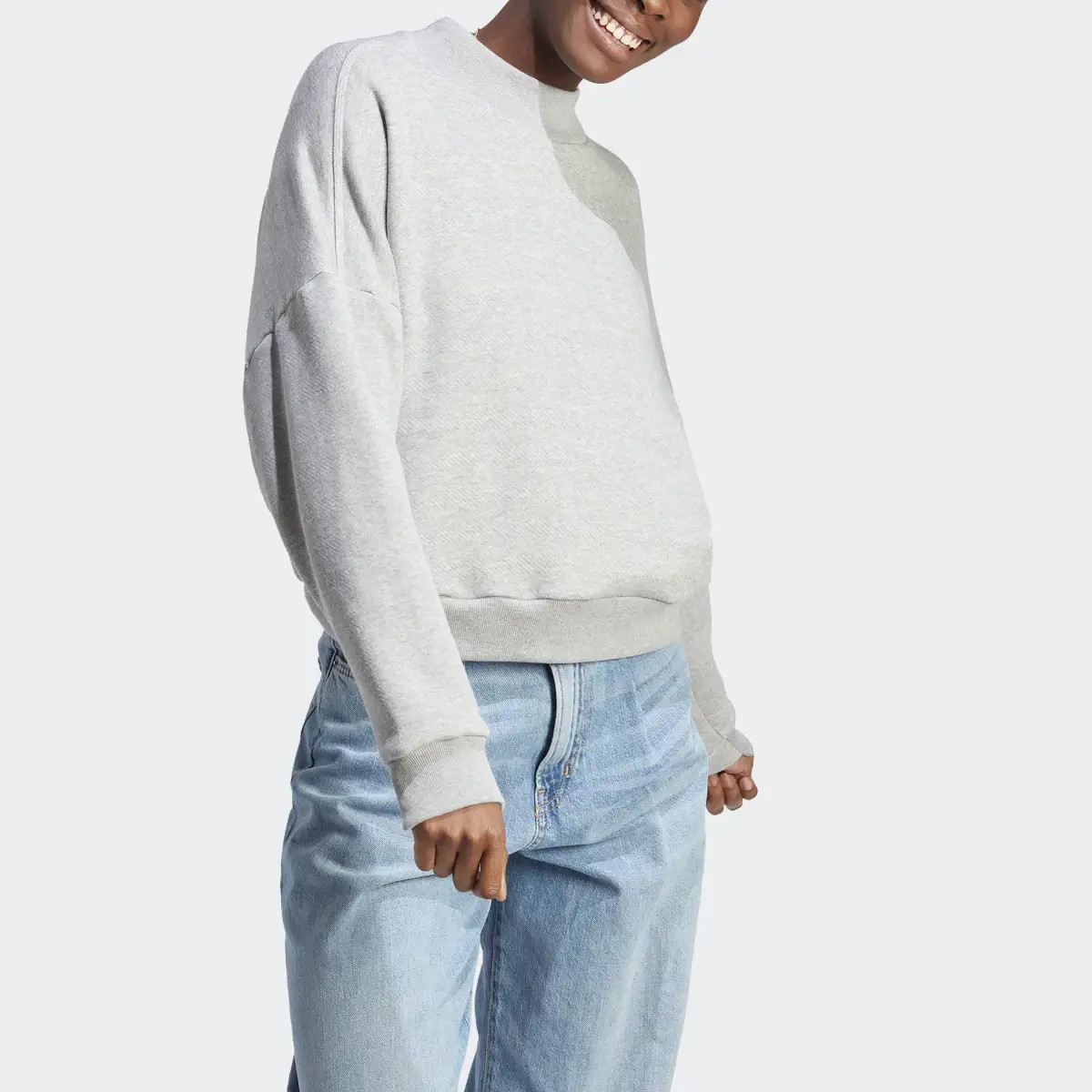 Adidas Lounge French Terry Sweatshirt. 1