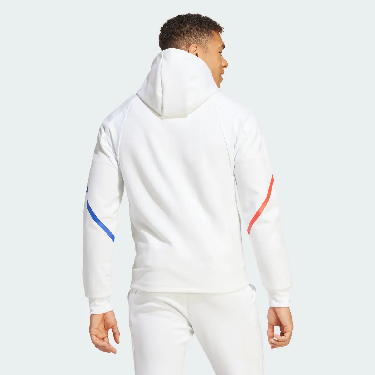 Adidas Olympique Lyonnais Designed for Gameday Full-Zip Hoodie. 3