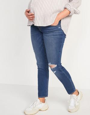 Old Navy Maternity Low-Panel Pop Icon Skinny Jeans blue