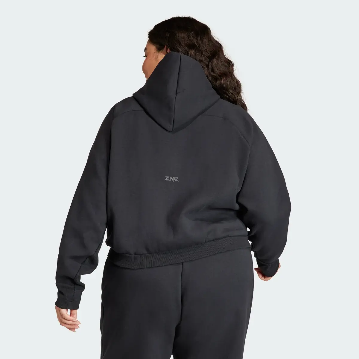 Adidas Z.N.E. Full-Zip Hoodie (Plus Size). 3