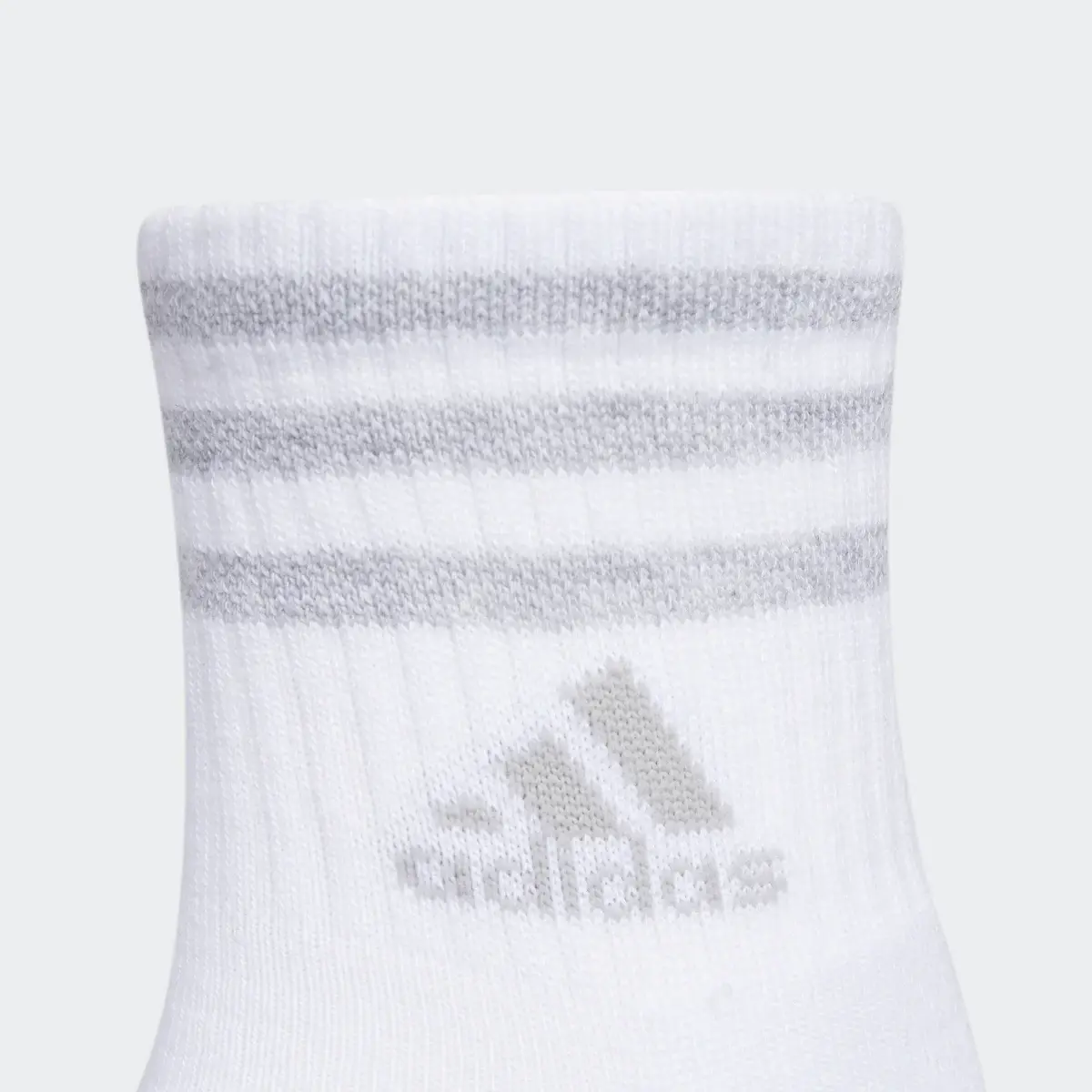 Adidas Cushioned 3-Stripes High Quarter Socks 3 Pairs. 3