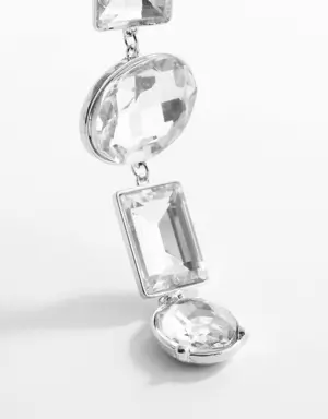 Pendant crystals earrings