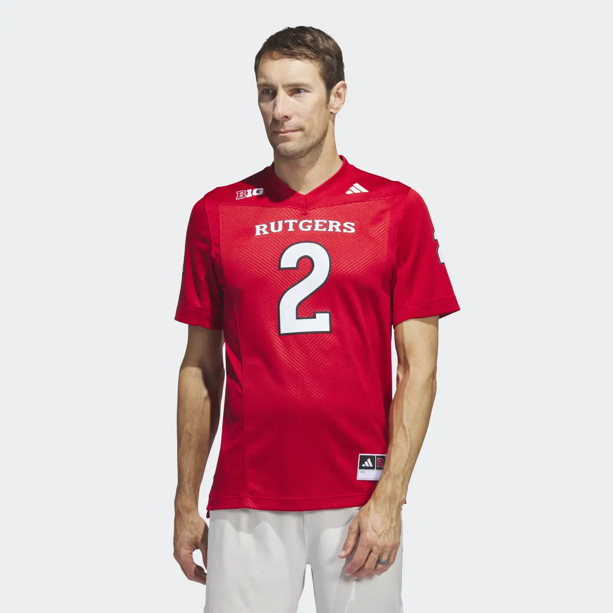 Adidas Rutgers Football Off-Field Home Jersey. 2