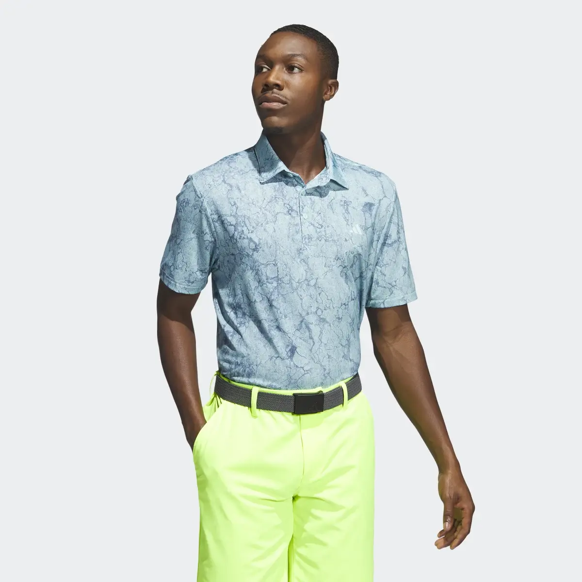 Adidas Ultimate365 Print Golf Polo Shirt. 2