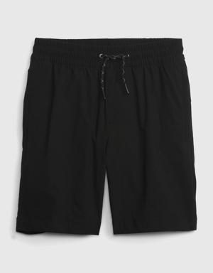 Kids Hybrid Pull-On Shorts black