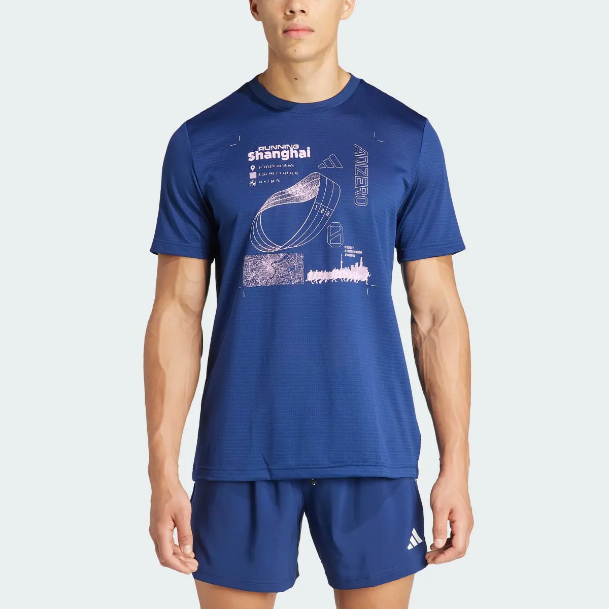 Adidas Playera Running Adizero City Series Graphic. 1