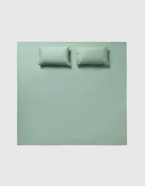 set of green double bed sheets