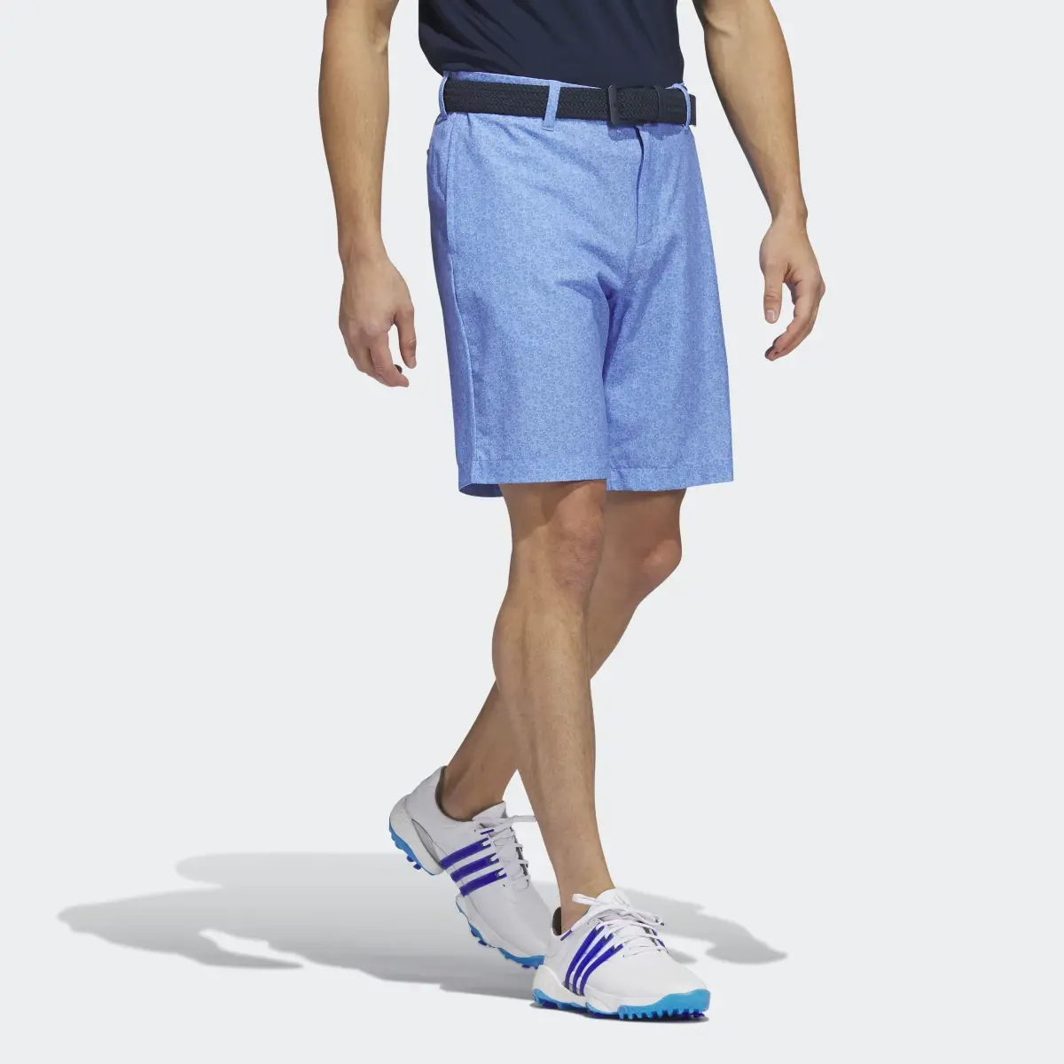 Adidas Ultimate365 Nine-Inch Printed Golf Shorts. 3