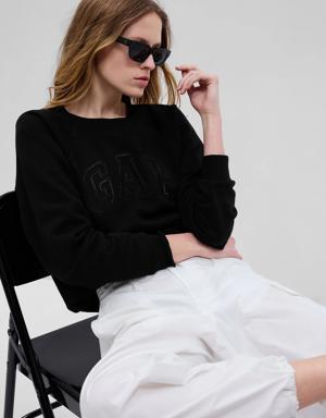 Gap Vintage Soft Gap Arch Logo Sweatshirt black