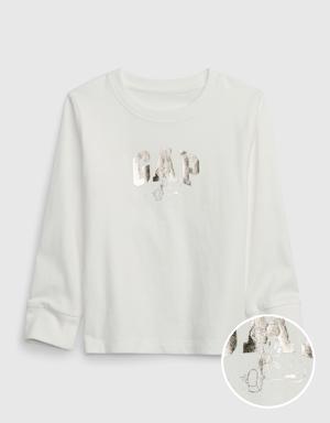 &#215 Disney Toddler 100% Organic Cotton Metallic Mickey Mouse Graphic T-Shirt white