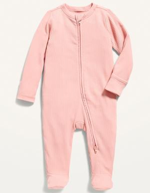 Old Navy Unisex 2-Way-Zip Sleep & Play Footed One-Piece for Baby pink