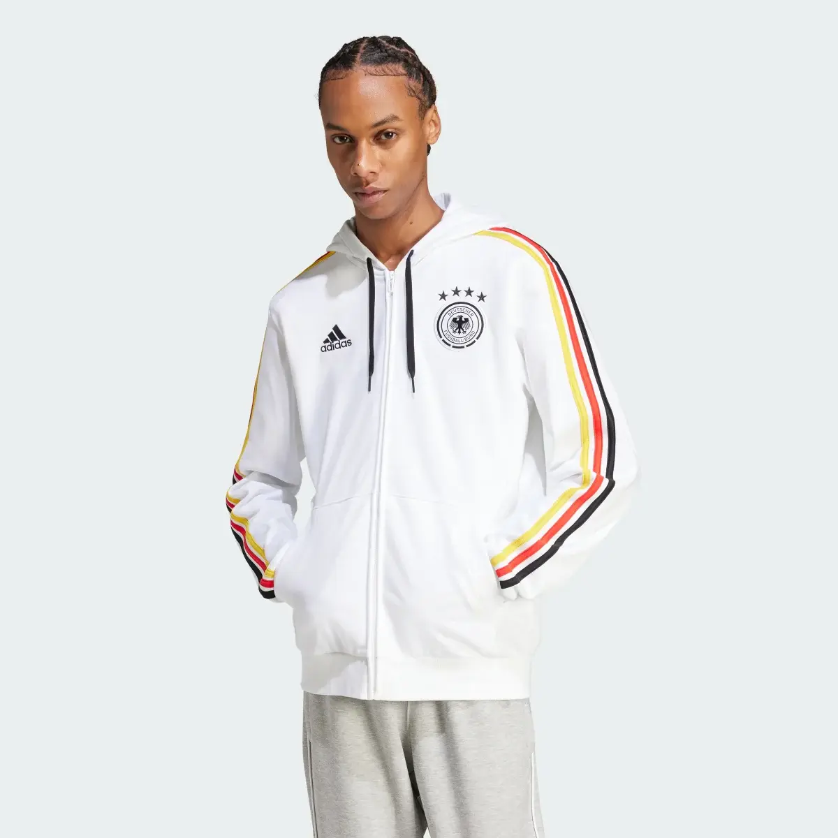 Adidas Germany DNA Full-Zip Hoodie. 2