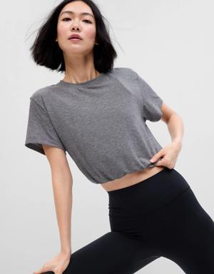 Fit Breathe Cropped T-Shirt gray