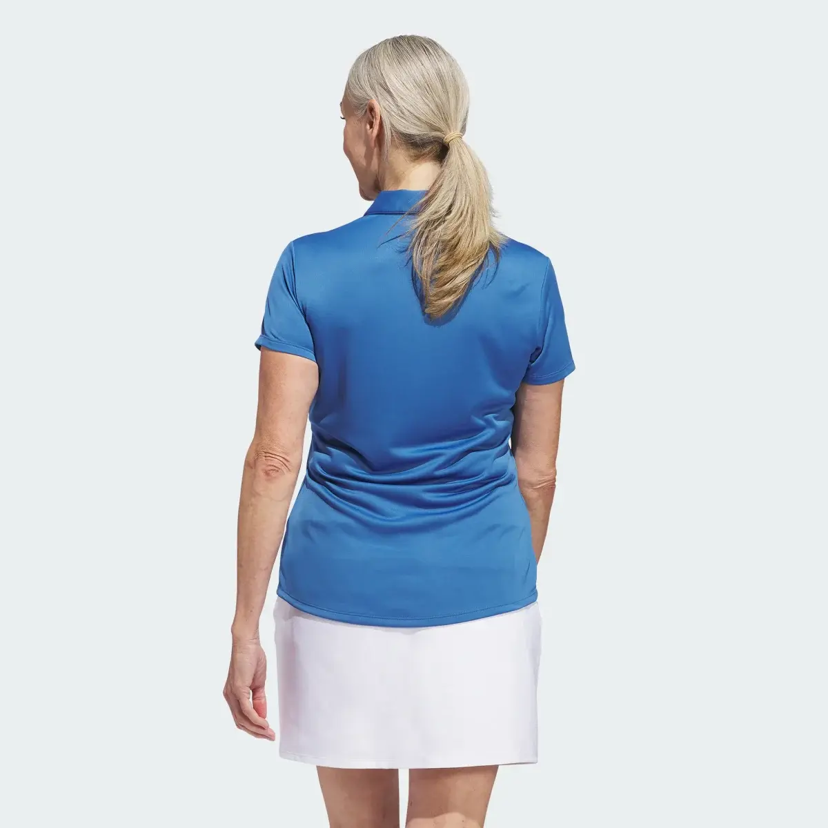 Adidas Playera Polo Manga Corta Solid Performance Mujer. 3