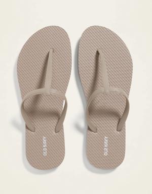 T-Strap Flip-Flops (Partially Plant-Based) brown