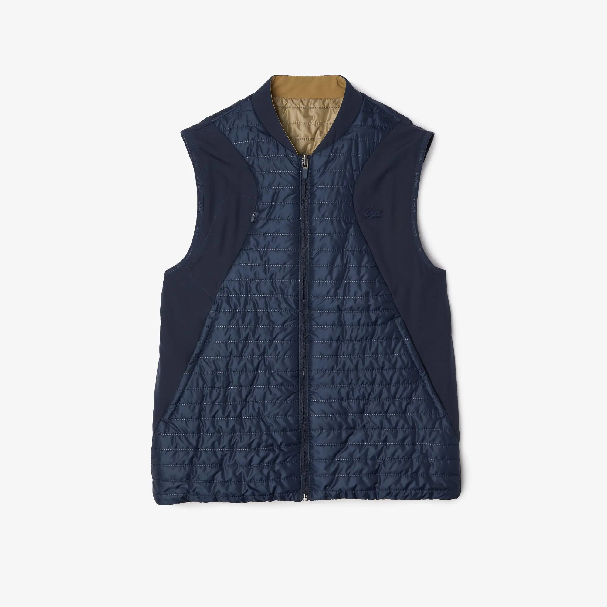 Lacoste Men's Lacoste SPORT Padded And Reversible Vest Jacket. 2