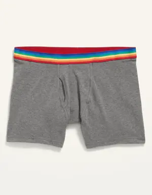 Printed Built-In Flex Boxer-Brief Underwear for Men -- 6.25-inch inseam multi