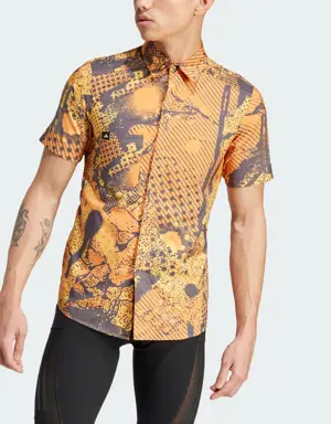 Trackstand Stenciled Art Cycling Shirt (Gender Neutral)