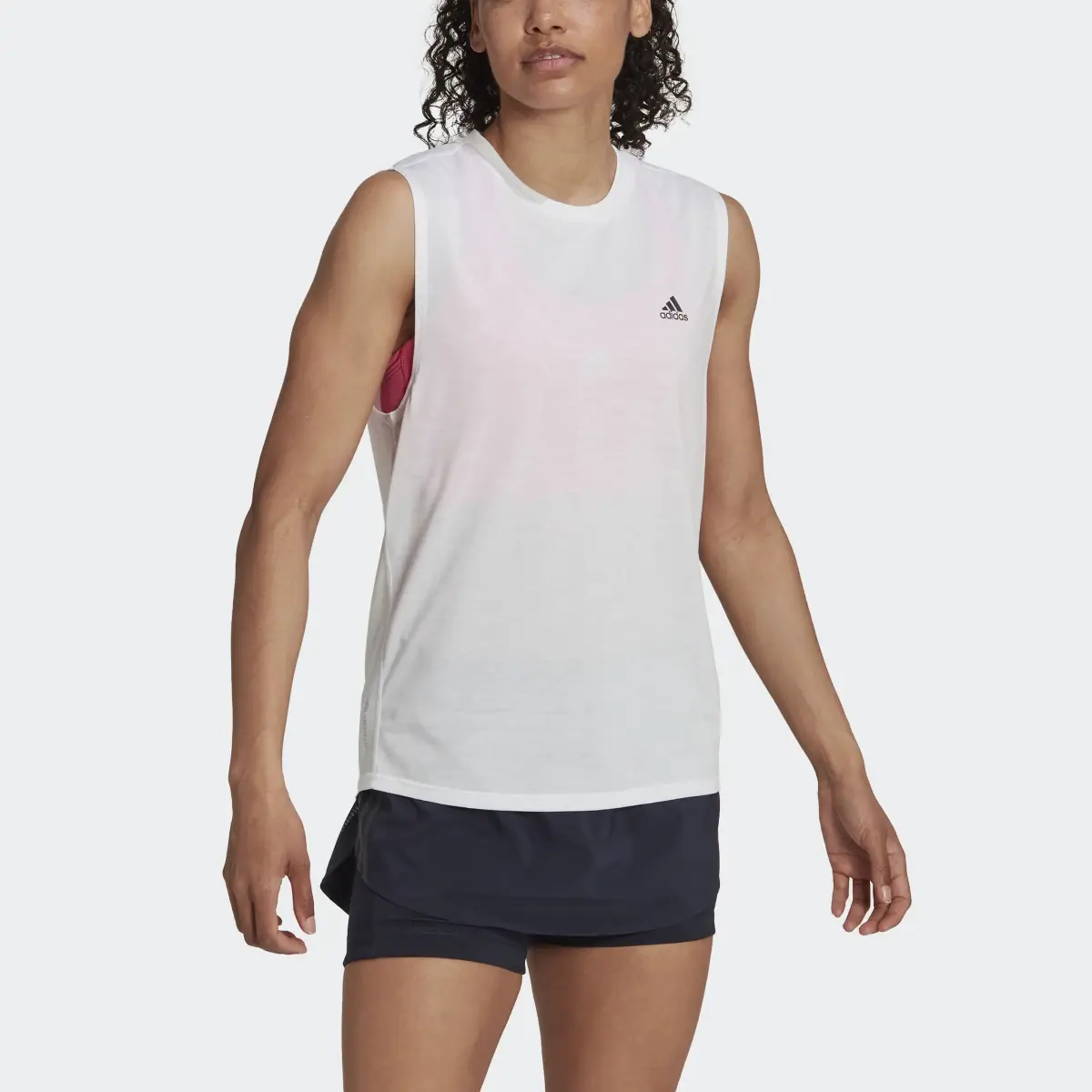 Adidas Playera sin Mangas de Running Run Icons Muscle. 1