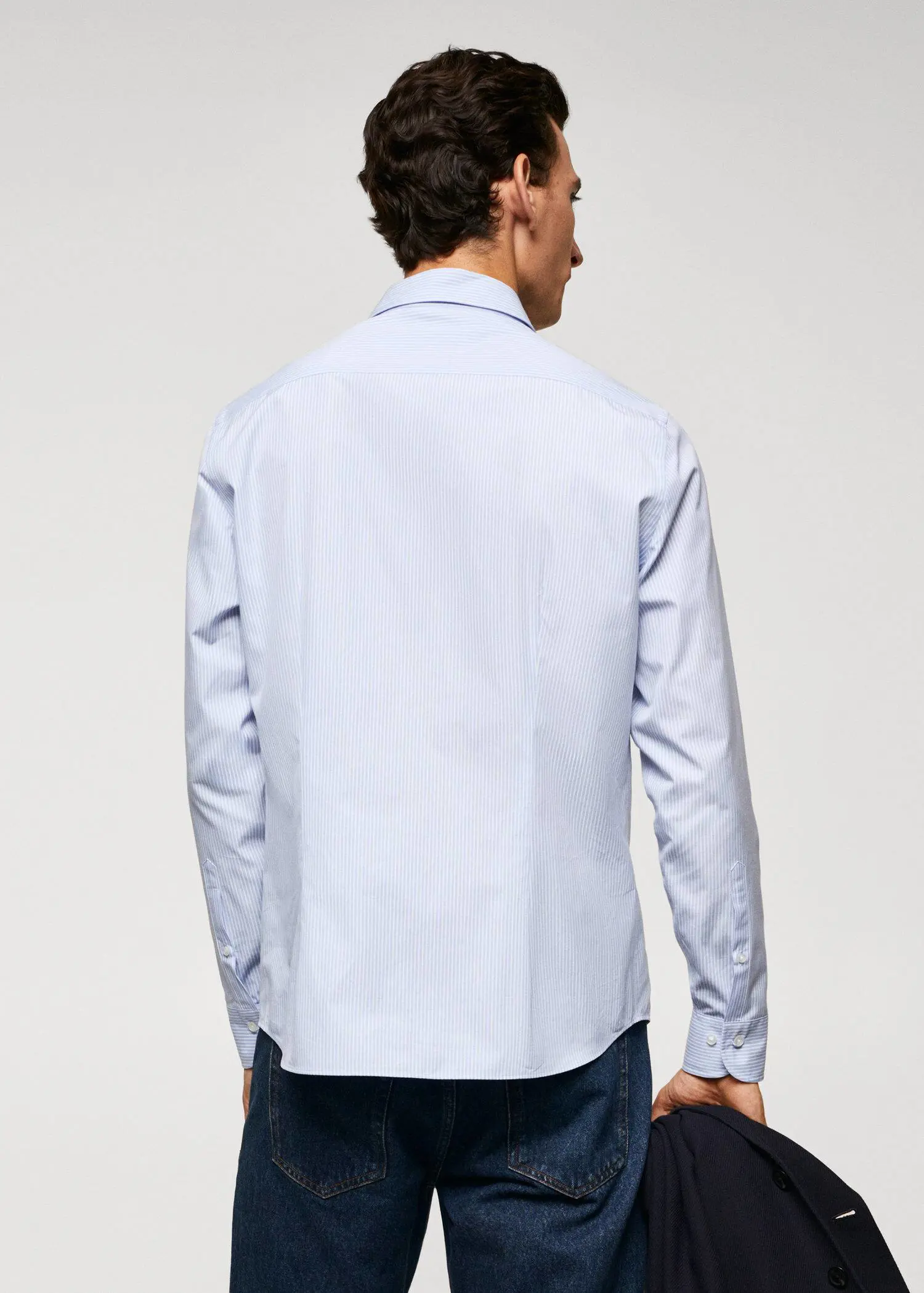 Mango Camisa slim fit de 100% algodão. 3