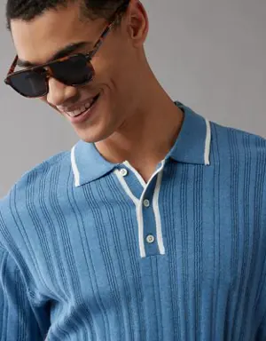 Weekend Tipped Sweater Polo Shirt
