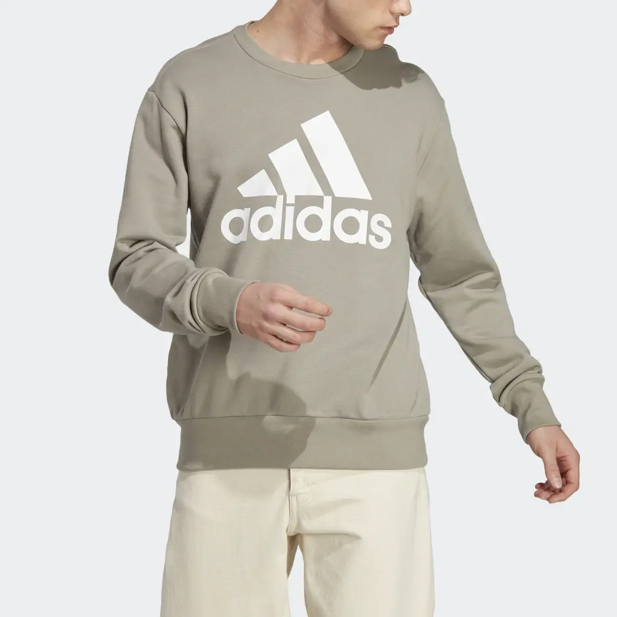 Adidas Sudadera Essentials Logo Grande Tela French Terry. 1