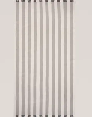 Serviette paréo plage imprimée rayures 100x180 cm
