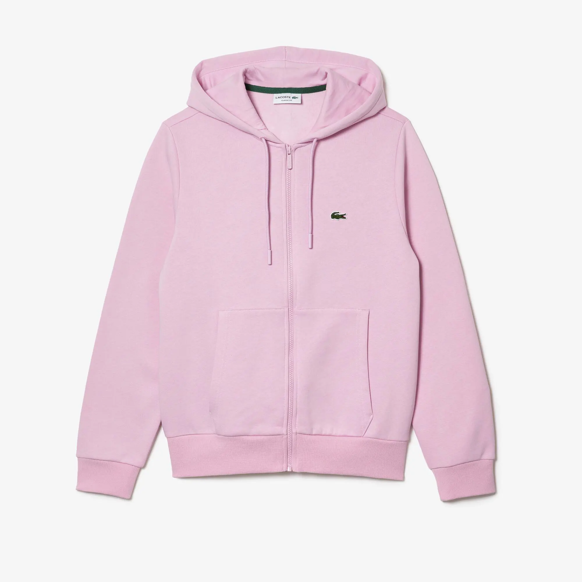 Lacoste Men's Kangaroo Pocket Zip-Up Fleece Hoodie. 2 Lacoste Men's Kangaroo Pocket Zip-Up Fleece Hoodie. 2