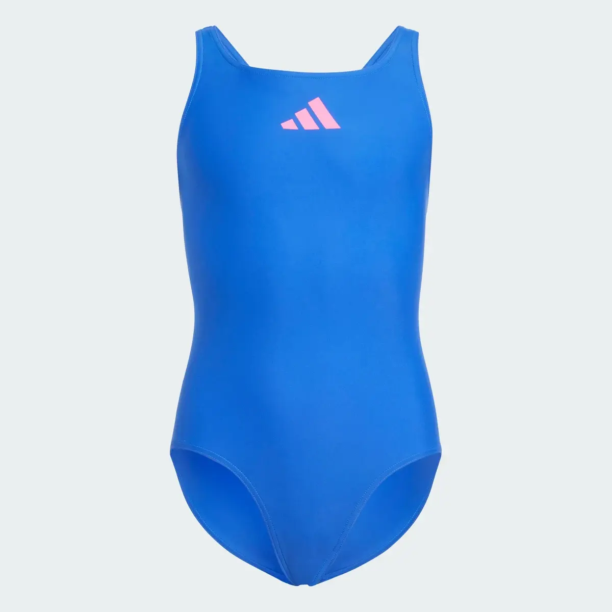 Adidas Solid Small Logo Swimsuit. 1