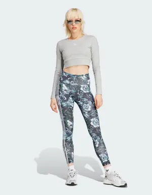 Adidas Allover Print Flower Leggings. 3 Adidas Allover Print Flower Leggings. 3