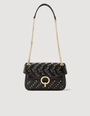 Small studded leather Yza bag