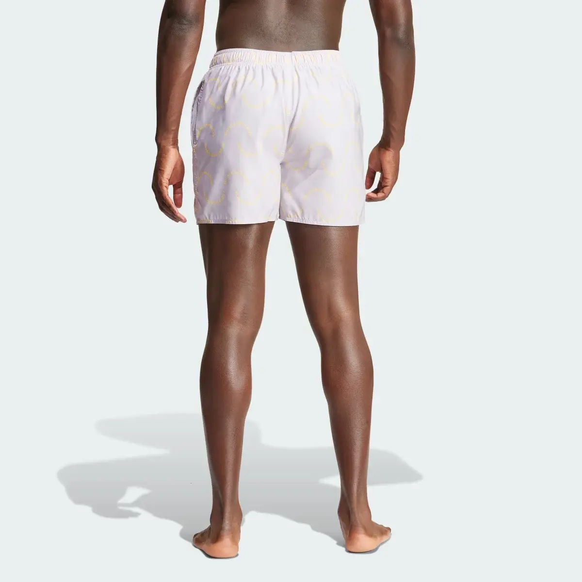 Adidas Wave Logo CLX Swim Shorts. 2