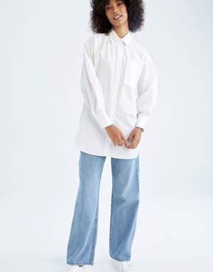 Relax Fit Basic Uzun Kollu Gömlek Tunik