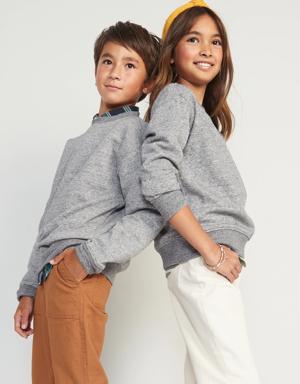 Gender-Neutral Crew-Neck Sweatshirt for Kids gray