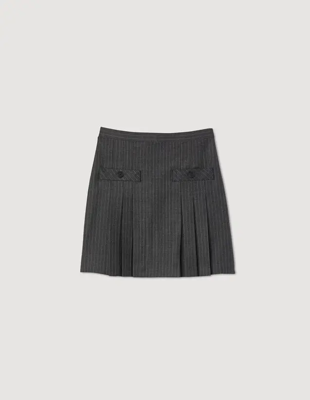 Sandro Short striped skirt. 2