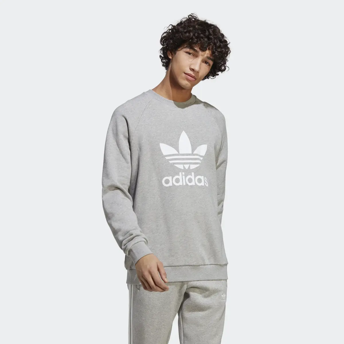 Adidas Adicolor Classics Trefoil Crewneck Sweatshirt. 2